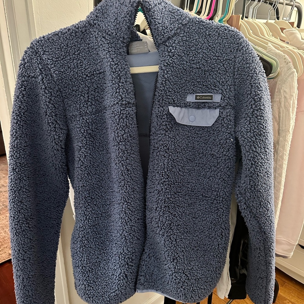 Columbia Blue Performance Jacket For Outdoor Adve… - image 1